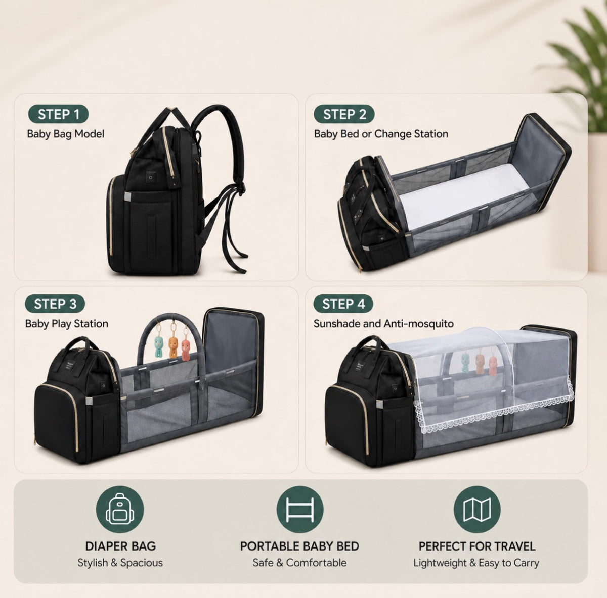 Luxe Baby Backpack